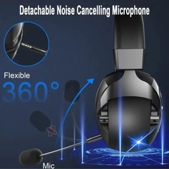 ゲーミング ヘッドセット 2.4G ワイヤレス 有線 低遅延 (35Ms) 長時間使用可能 RGB ゲーム Bluetoothの画像