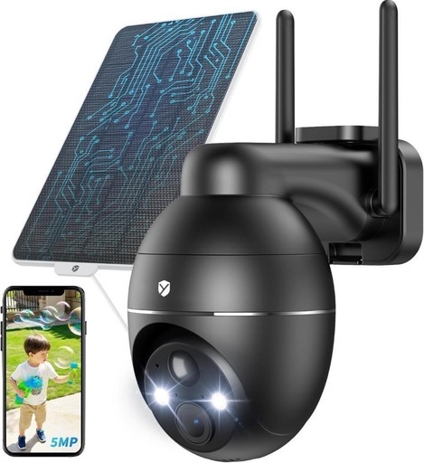 新品未使用】【2025強化版500万超高画素・高効率充電】 防犯
