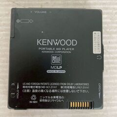 KENWOOD ポータブルMDプレイヤー DMC-T55 ミニディスク ケンウッド 本体 MDウォークマン 持ち運び ポータブル ジャンク Y2052の画像