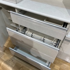 【トレファク神戸南店】松田家具 レンジボード ホワイトです‼︎【取りに来られる方限定】の画像