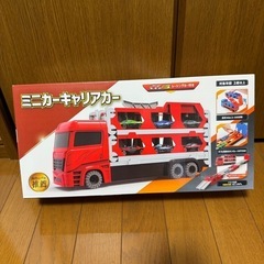 【新品】車 おもちゃ ミニカー キャリアカー 1台収納車 6台セット レースの画像