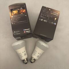 Philips Hue(フィリップスヒュー) スマート電球 LED電球 E26 スマートライト Alexa対応 昼白色 電球色 60W形相当 照明 ランプ 調光 Echo Google Home Siri 【日本正規品】 ホワイトグラデーション Bluetooth+Zigbee ２こセットの画像