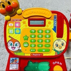 アンパンマン レジスター お買い物ごっこ レジ おもちゃ 子供の画像