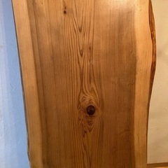 一枚板　ダイニングテーブル　脚付きの画像
