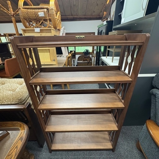 ✨ ニイダ木工 棚 レトロ家具✨ 木製 本棚 昭和レトロ ニイダ木工 飾り棚