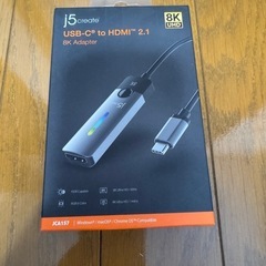 【新品】j5create USB-C to HDMI 2.1 8K アダプター 8Kの画像
