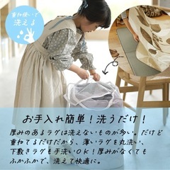 ふかピタ（ラグの下敷き）＋ニトリのラグセットの画像