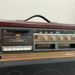 昭和レトロ ナショナル 8トラックテーププレーヤ/カセットレコーダ MODEL No.RQ-89 ※動作不全の画像