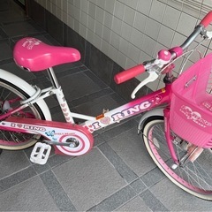 20インチ　子供用自転車　補助輪付き　の画像