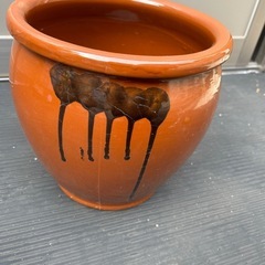 11158😸 久松窯 漬物壺 丸カメ 蓋なし　食品保存容器の画像