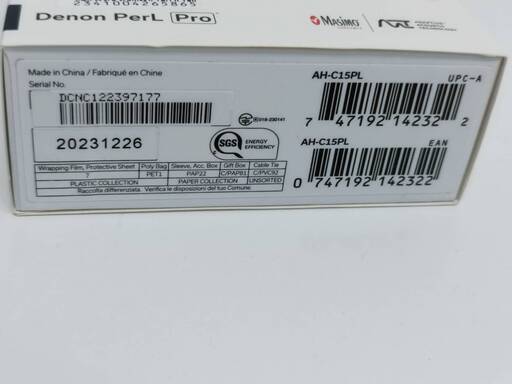 【美品】Denon PerL Pro/AH-C15PL/ワイヤレスイヤホン