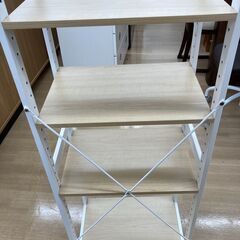 ★ジモティ割引あり★【リユースのサカイ野々市店】ラック ベージュ W(幅)42×D(奥行き)28×H(高さ)115cm ※クリーニング済みの画像