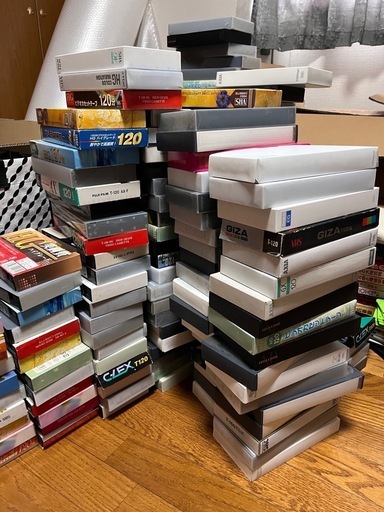 使用済みビデオテープ　VHS 50本～　中古　半ジャンク品　数本動作確認