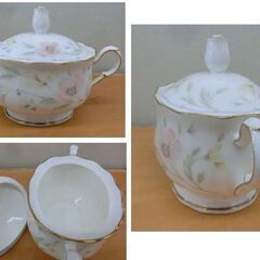 NARUMI/ナルミ パステルガーデン ボーンチャイナ 9点セット カップ＆ソーサー6客/ティーポット/シュガーポット/クリーマー 札幌 西野店の画像