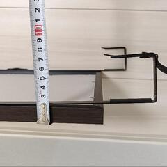 ニトリ 高さが調整可能なドア掛けミラー 幅28cm 高さ120cm(ダークブラウン)の画像