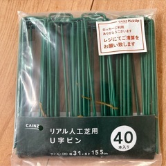 「バラ売り相談可」リアル人工芝用U字ピン　剣先Uピン　カインズの画像