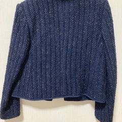 銀座MAGGY華紺ノーカラージャケットの画像