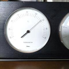 温度湿度計　エンペックスempex　木製の画像