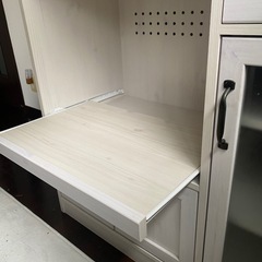 （取引中）ホワイト木目調食器棚の画像
