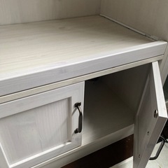 （取引中）ホワイト木目調食器棚の画像