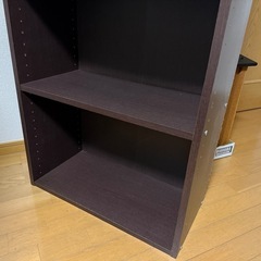 本棚 175x60x30 ダークブラウン　の画像