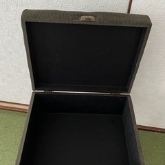 【無料/取りに来てくれる方】収納スツール 緑 布張り H40 押上/錦糸町の画像