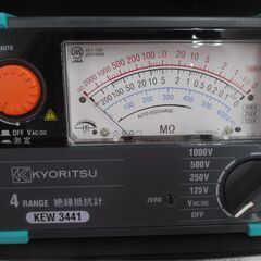共立 KYOURITSU KEW3441 絶縁抵抗計 中古品 現状品 【ハンズクラフト宜野湾店】の画像