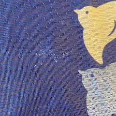 のれん　夏柄　波と鳥の画像