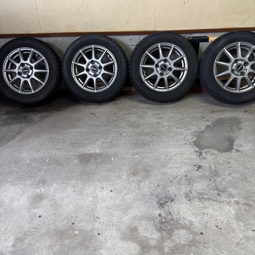 引き取り先決まりました！155/65R13 タイヤホイールセット　アルミスタッドレス4本