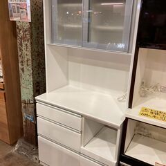 【愛品館 市原店】ニトリ｜レジューム90｜スライド扉キッチンボード
