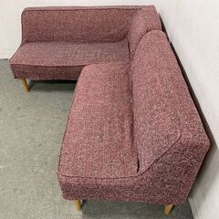 リラックスフォーム リビングダイニングソファ コーナーセット ハーブ L字 変えカバー付属 関家具 カフェ風 中古家具 店頭引取歓迎 R9907の画像