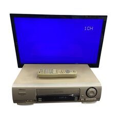 【レガストック川崎本店】【動作確認済み】Victor ビクター VHSビデオデッキ HR-B9 1998年製 リモコン ケーブル付属の画像