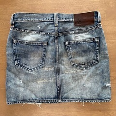 Johnbull ダメージデニムミニスカートの画像