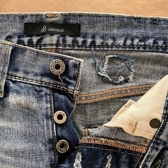Johnbull ダメージデニムミニスカートの画像