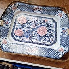 お得！！新品 未使用 和風 花切子 ガラス 和柄　お皿 まとめ売りの画像