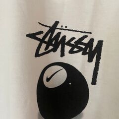 STUSSY x NIKE 半袖 Tシャツ LOGO ホワイト XLサイズの画像