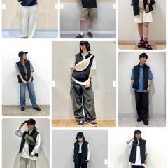 GU ジーユー ナイロンジップアップベスト ブラック Mの画像