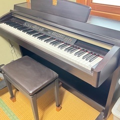 YAMAHA 電子ピアノ　CLP-240 クラビノーバ本体、椅子、ヘッドホンのセットの画像