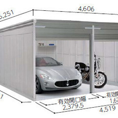 大型屋外倉庫　大型物置の画像