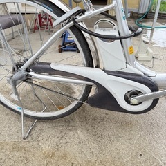 電動自転車 26インチ 3段変速 LEDライト パナソニック ViVi 電動ハイブリッド自転車 バッテリー2本付きの画像