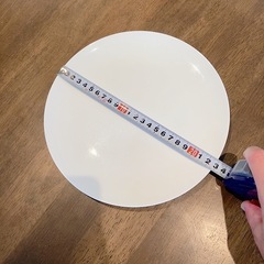 直径23cm シンプル 白 丸皿の画像