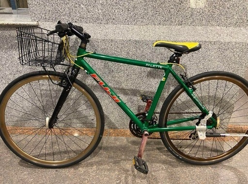 FUJI PALETTE フジパレットクロスバイク グリーン FUJI PALETTE カスタム - REISYUYA bicycle [レイシュウヤ