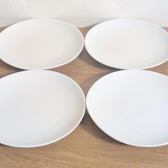 約17.5cm 白プレート4枚セット