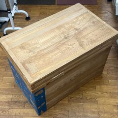 【リサイクルショップどりーむ鹿大前店】　No.2487 茶箱 収納 整理 蓋付き 木製の画像