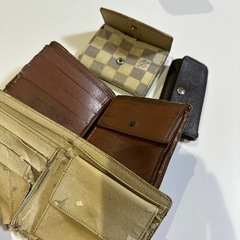 【正規品】【ジャンク品】LOUIS VUITTON モノグラム ダミエ折り財布 小物入れ キーケースの画像