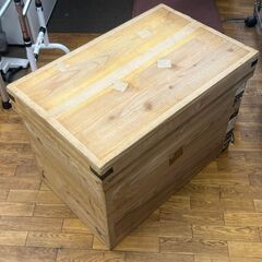【リサイクルショップどりーむ鹿大前店】　No.2488 茶箱 収納 整理 蓋付き 木製の画像