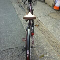 Q703　City-Wind　自転車　27インチ　ワインレッド色の画像