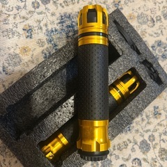 rizoma バイクグリップ　黄色の画像