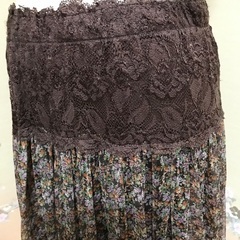 ウェスト80 ロングスカート　ゴム入りの画像