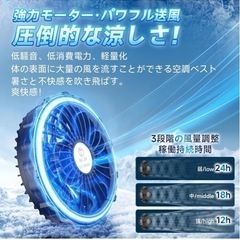 空調作業服 ベストの画像